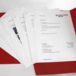 Individuell gestaltete Pressemappe von Cordier Druck Medien