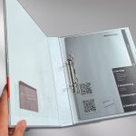 Ringordner mit Register, Visitenkartentasche